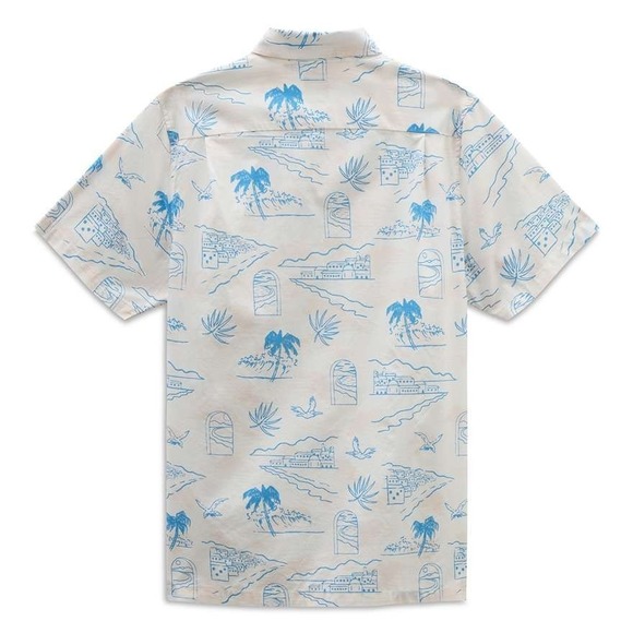 Vans Shirt Mens Sz Large Relaxed‎ Oversized Classic Fit Camper Aloha Shirt Beach - Picture 5 of 14